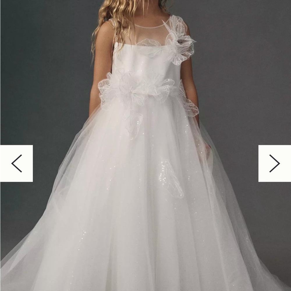 Flower Girl, White Tulle Dress